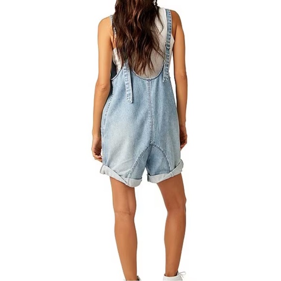 Free People Look a like denim romper - Picture 5 of 6